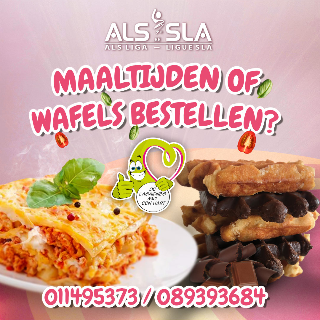 LASAGNES MET EEN HART SAMEN MET ALS LIGA BELGIË TEGEN ALS